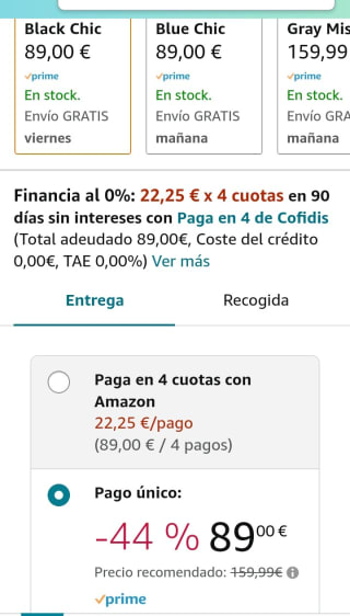 Bebeconfort Teeny 3D silla de paseo por 89€.