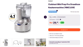 Cuisinart Mini Prep Pro Draadloze Keukenmachine | RMC100E voor €29,95 bij iBOOD