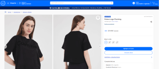 Polera Calvin Klein Flocking para mujer por $11.990