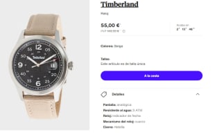 Reloj para Hombre Timberland por 55€