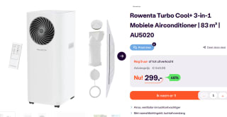 Rowenta Turbo Cool Plus AU5020 - Airco voor €307,95 bij Ibood