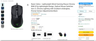 Razer Cobra Wired Gaming Mouse - £29.99