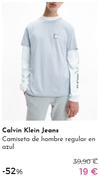 CALVIN KLEIN - Camisetas hombre por 19€
