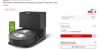 Robot aspirador iRobot Roomba j7+, Dirt Detect, Clean Base por 489€