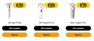 Tot €70,- cashback bij aankoop van geselecteerde artikelen bij Braun