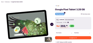 Google Pixel Tablet - 128GB voor €359 bij Ibood