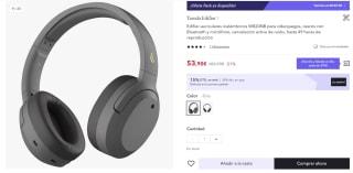 auriculares inalámbricos modelo W820NB para videojuegos marca Edifier por 38,90€
