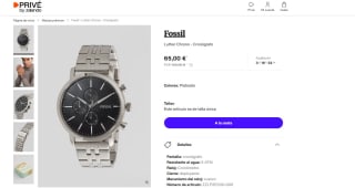 Marca Fossil Reloj luther para hombre BQ2328IE por 65€