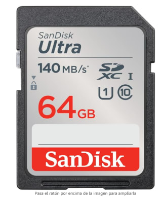 SanDisk 64 GB Ultra SDXC Tarjeta por 9,65€