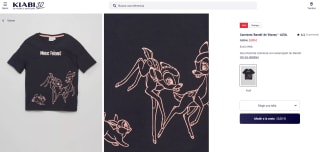 Camiseta con Licencia oficial Bambi por 3€