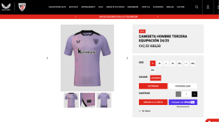 Camiseta Athletic Club Bilbao Hombre TERCERA EQUIPACIÓN 24/25 por solo 42,50€