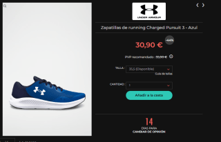 hasta 75% + 10€ extra descuento en ropa y calzado Under Armour