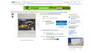 Pre Black Friday Lego Technic 42151 Bugatti Bolide Nuevo por solo 31,30€