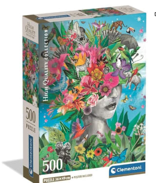 Puzzle Cabeza en la Selva 500 Piezas marca Clementoni por 5,99€
