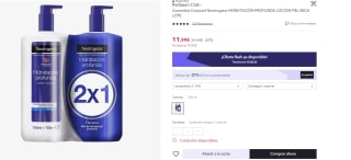 Neutrogena, Crema Hidratante Corporal, Hidratación Profunda por 6.99€