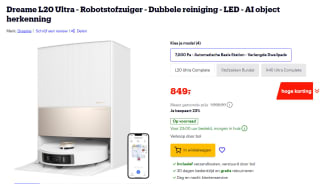 Dreame L20 Ultra - Robotstofzuiger voor €849 bij Bol.com