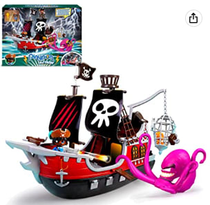 Pinypon Action- Barco Pirata Ataque al Kraken