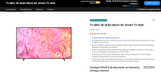 2 Samsung TV TQ50QE1CAUXXC QE1C 4K QLED 50" y otra de 55" por 881,29€
