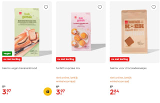 25% korting op bakmixen bij Hema