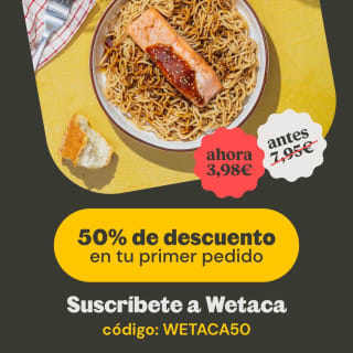 Código 50% Descuento Aliemntación en Wetaca