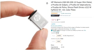 HP Memoria USB GB USB 2.0 Super Mini Metal por 5.9€
