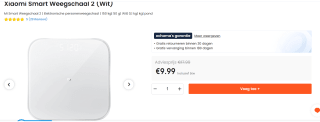 Xiaomi Mi Smart Scale 2 Wit voor €9,99 bij Ochama