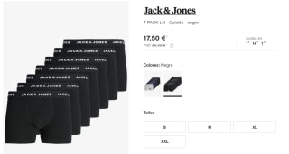 Pack 7 Boxers Jack&Jones por 17,90€