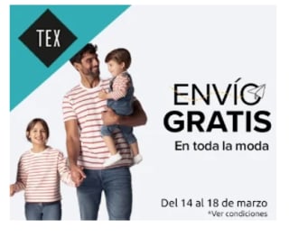Moda Carrefour hasta 70% + envío gratis sin minimo compra