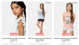 Recopilación de pijamas de manga larga y corta desde solo 5,99€ Carrefour + envío gratis