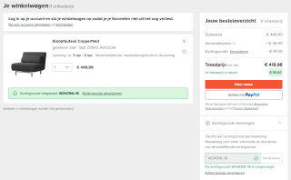 18% korting op geselecteerde meubels, lampen en accessoires bij Home24