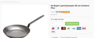 De Buyer Carbone Steel Koekenpan 28cm voor €27,90 bij Horecastyle