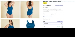 Bañador Mujer natación azul por 4€