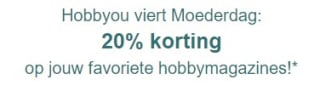 20% korting op hobbymagazines bij Hobbyyou