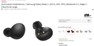Auriculares Samsung Galaxy Buds 2 Pro por 129€