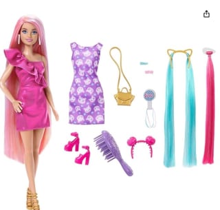 Muñeca Barbie con pelo extra largo de colores por 9,99€