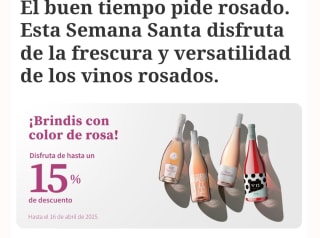 15% DTO en una gran selección de vinos rosados