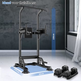 DH FitLife Power Tower Dip Station met optrekstang voor €92,62 bij Amazon