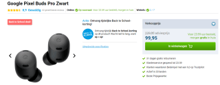 Google Pixel Buds Pro Headset voor €99,95 bij Belsimpel