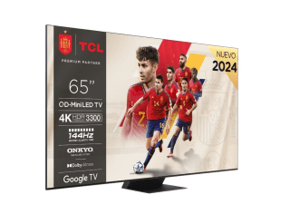 TV QLED MiniLED 65" TCL 65C855 4K@144Hz 2xHDMI 2.1 1344 Zonas Local Dimming, 3,300 nits Google TV1 Dolby Vision & Atmos DTS HDR10+ por solo 939€