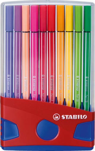 20 stabilo pen 68 colorparade standaard voor €17,15 bij Bol