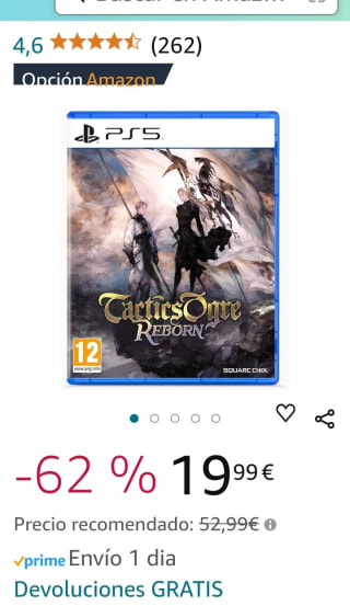 Tactics Ogre Reborn PS5 por 19,99€.