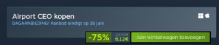 Airport CEO voor €6,12 via Steam
