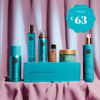 The ‘Ritual of Karma’ Box voor 29,99 euro ( 2 stuks voor 47,92 euro met nieuwsbriefkorting )