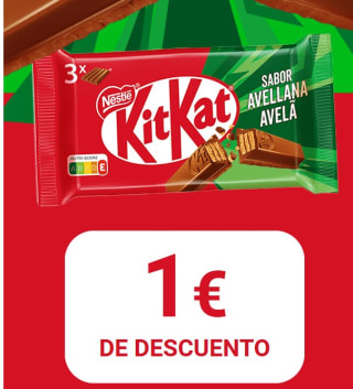 1€ descuento para el nuevo Kit Katv sabor avellana