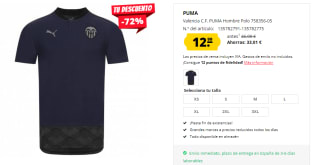 Polo para Hombre Puma del Valencia C.F. por 12.99€