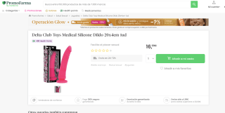 Delta Club Toys Medical Silicone Dildo 20x4cm 1ud por solo 13,70€