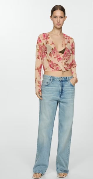 Blusa cruzada con estampado floral para Mujer por 7.99€