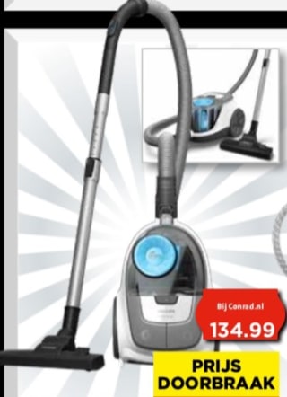 Philips zakloze stofzuiger XB2122/0 voor €69,99 bij Vomar vanaf 31 maart