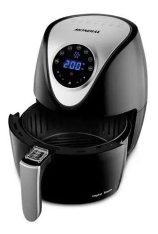 Fritadeira Elétrica da Mondial, modelo AF-30-DI em Inox de 3,5L - R$ 300,13