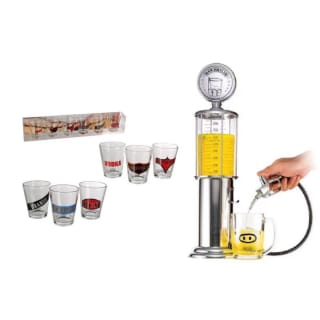 Drank dispenser benzinepomp 48 cm incl. glazen voor €19,95 bij Dagknaller